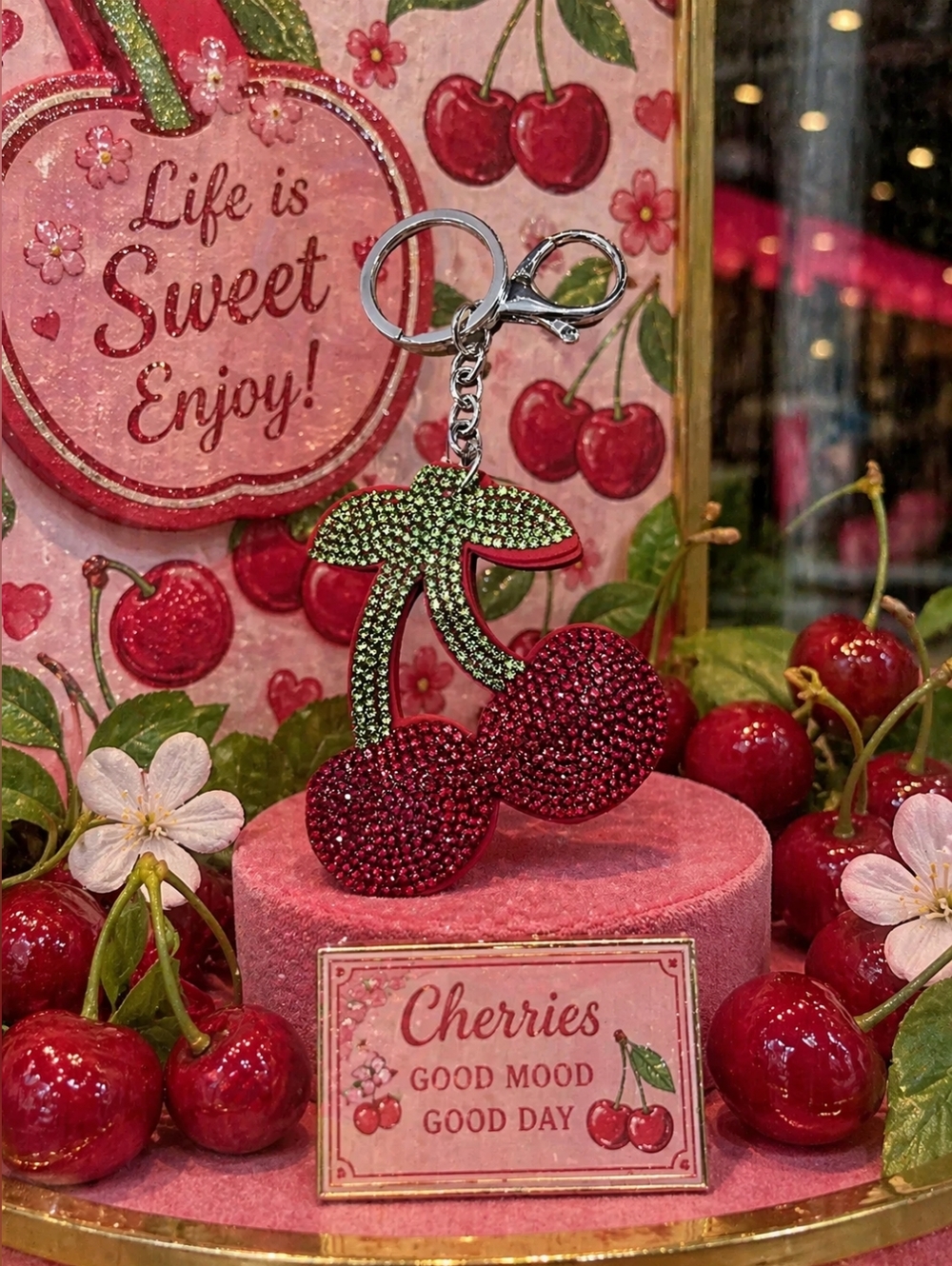 Cherry Keychain/Bag Charm